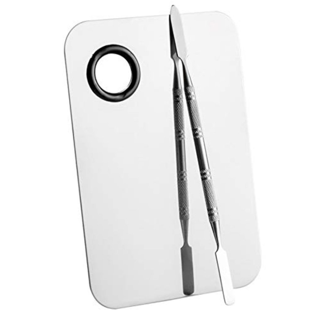 Professional Pro Stainless Steel Makeup Palette Cosmetic Palette with Spatula To